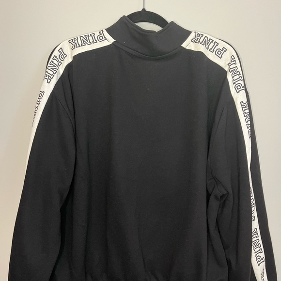 Victoria secret pink quarter zip sweater - black size small - Picture 5 of 5